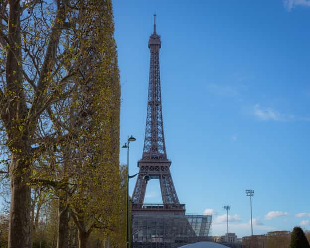 Eiffel Tower from Parc du Champs de Mars