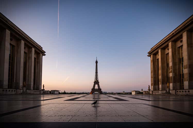 Eiffel Tower from Trocadero, Paris