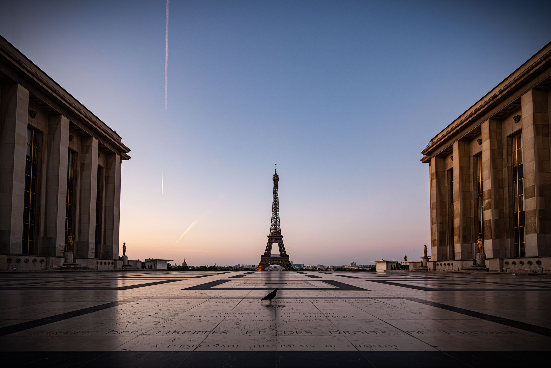 Eiffel Tower from Trocadero, Paris, France
