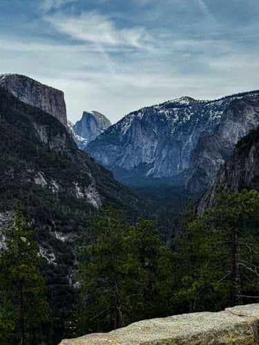 El Cap and Half Dome