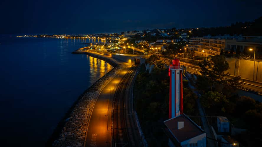 Farol da Gibalta ao Amanhecer