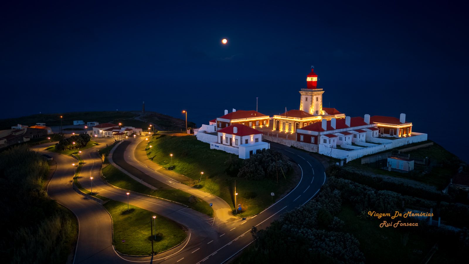 Farol do Cabo da Roca na Blue Hour, Portugal