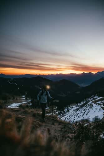 Hiking way to Riedberger Horn, Allgäu