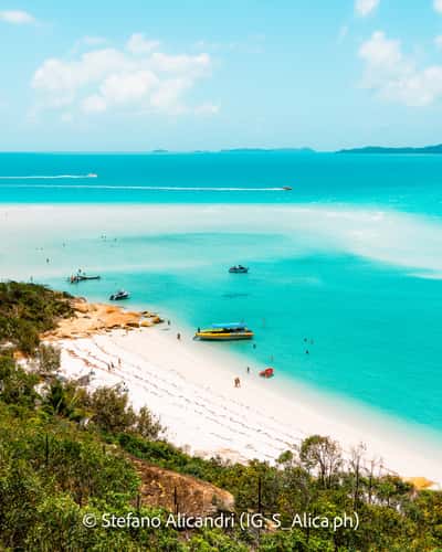 Hill Inlet Lookout Over Betty's and Whitehaven Beaches