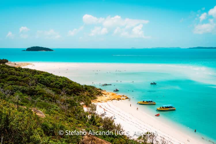 Hill Inlet Lookout Over Betty's and Whitehaven Beaches