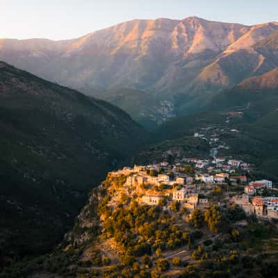 Himare Old Town Drone View, Albania
