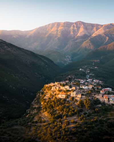 Himare Old Town Drone View