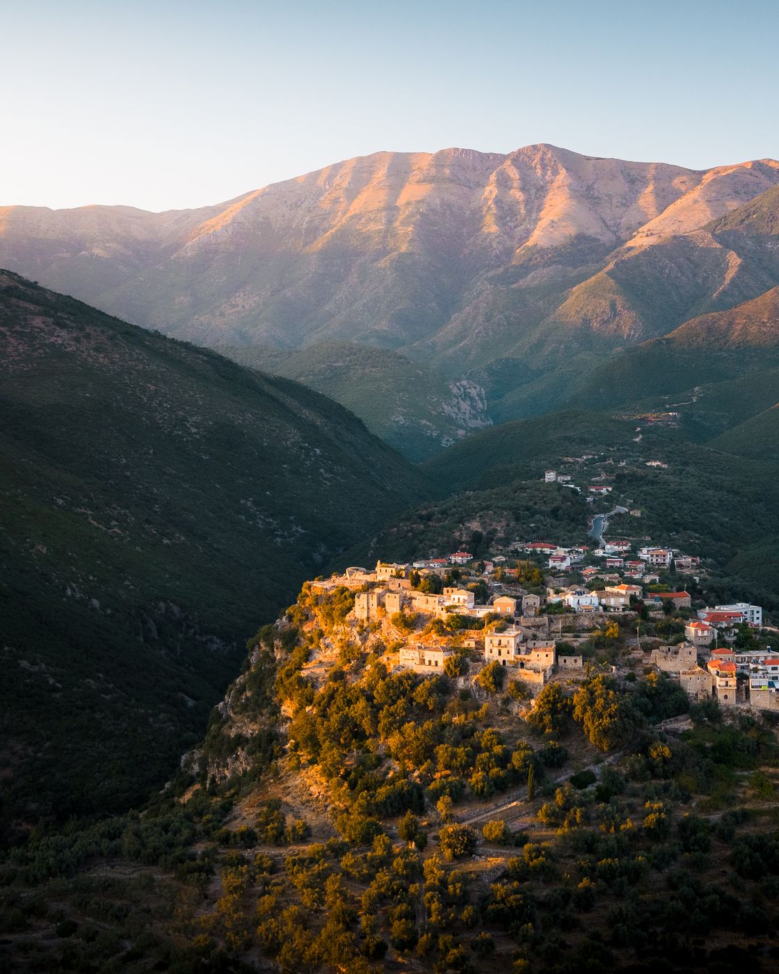 Himare Old Town Drone View, Albania
