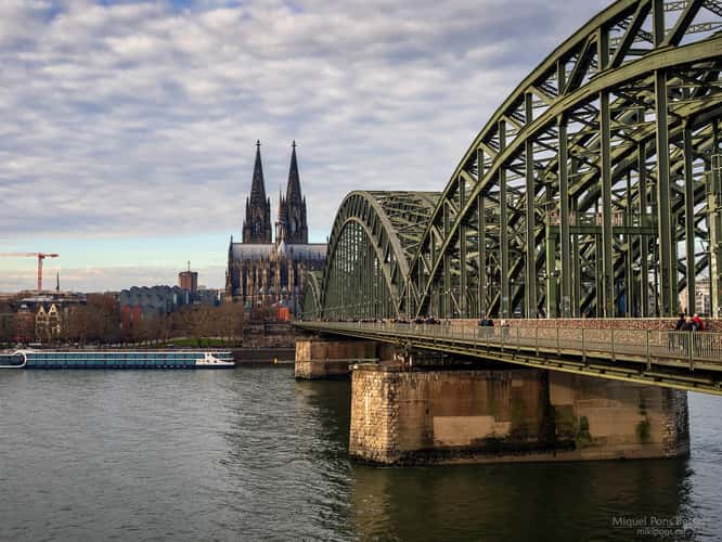 Hohenzollern Bridge with Cologne Cathedral, Cologne