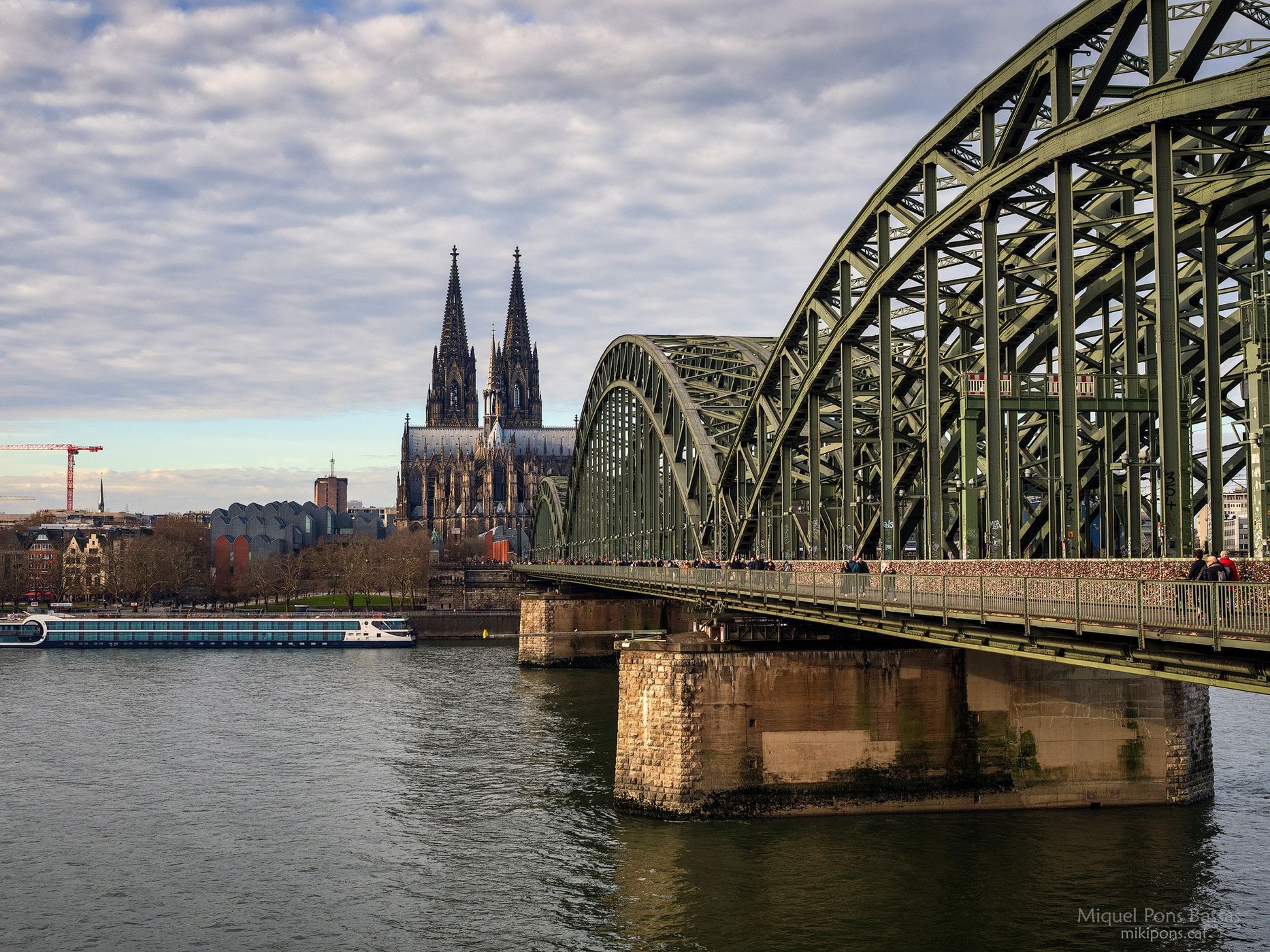 Hohenzollern Bridge with Cologne Cathedral, Cologne, Germany
