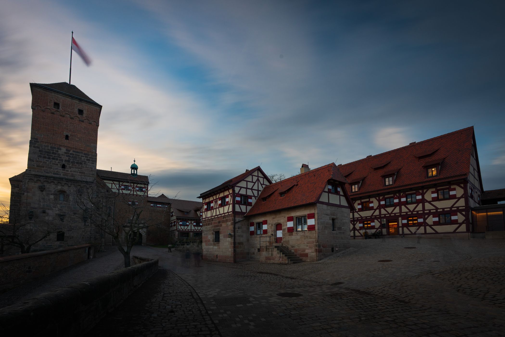 Kaiserburg Nürnberg zum Sonnenuntergang, Germany