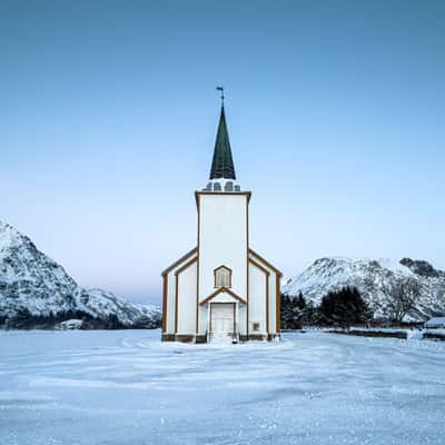 Church in Valberg, Lofoten, Norway