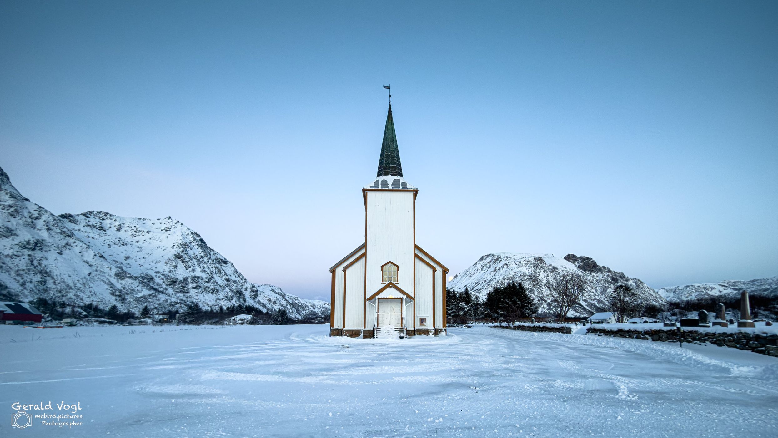 Church in Valberg, Lofoten, Norway