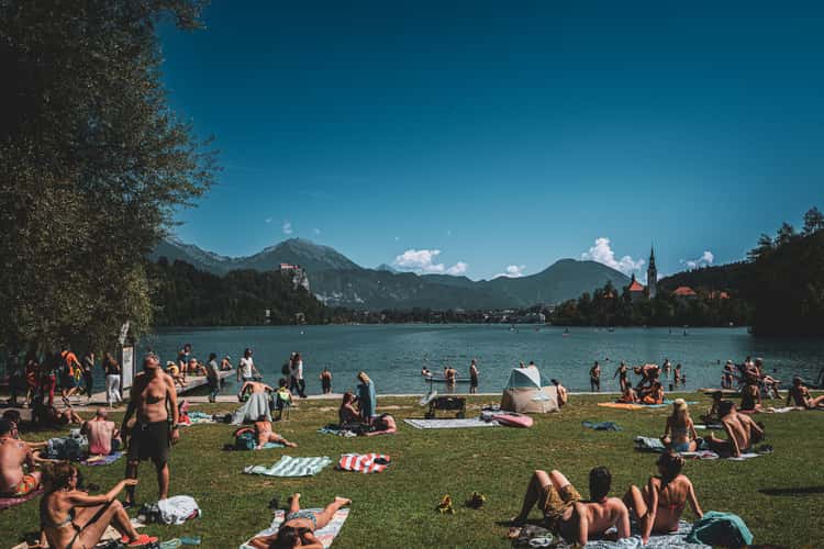 Lake Bled - church view