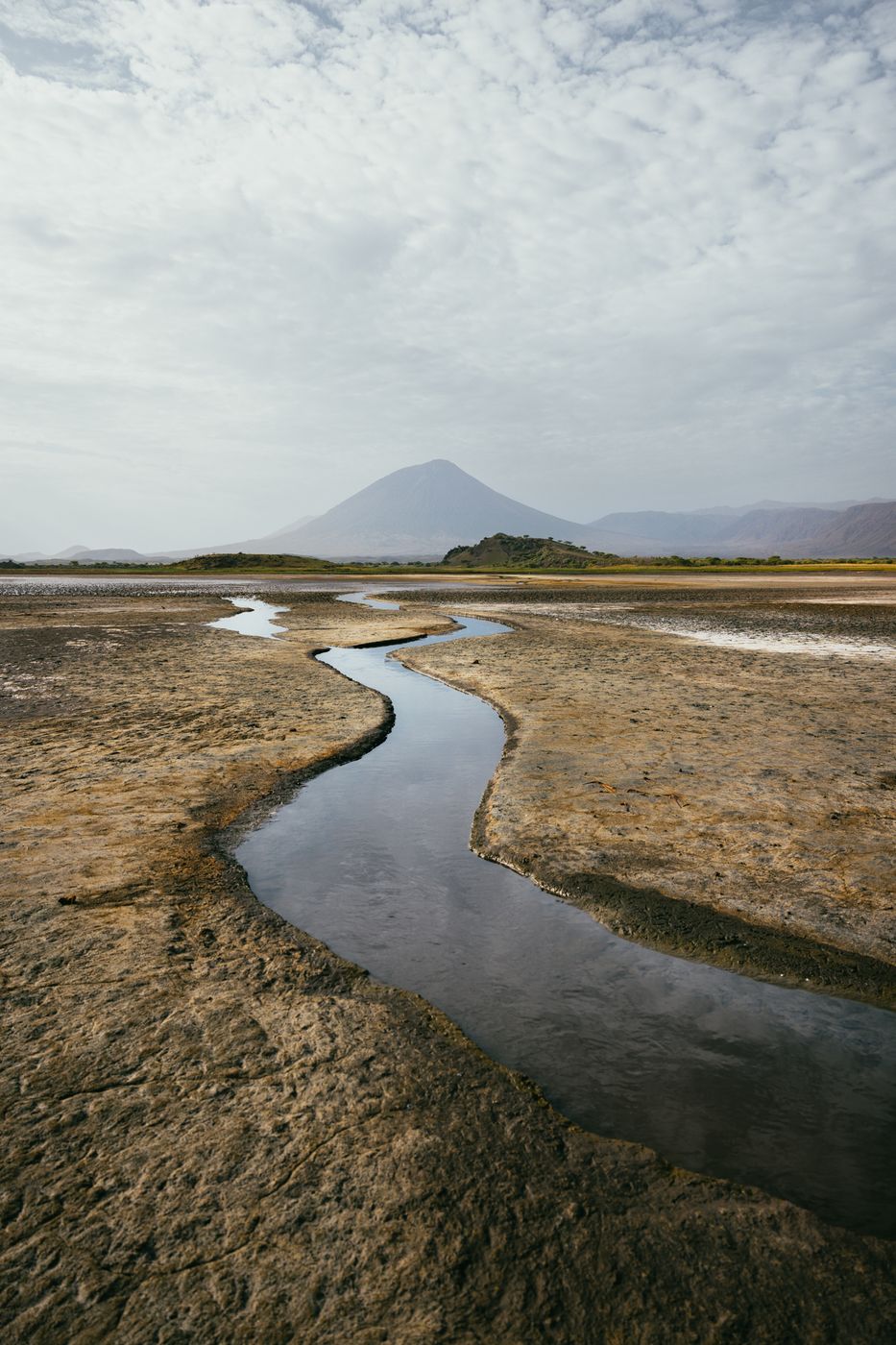Lake Natron veins to Ol Doinyo Lengai, Tanzania