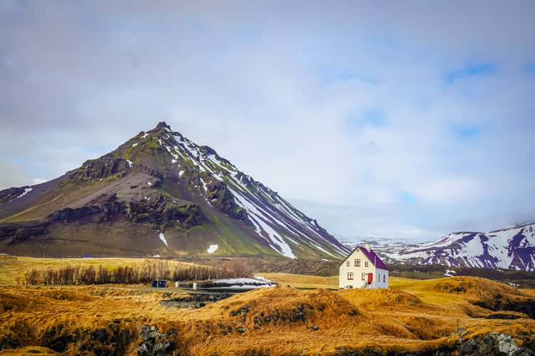 Lonely House in Arnarstapi