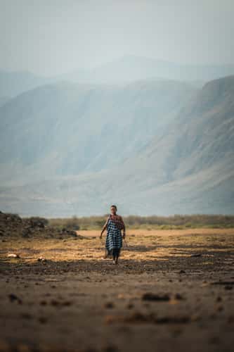 Massai people near Lake Natron, Engare Sero