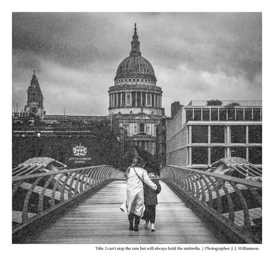 Millennial Bridge facing towards St Paul’s Cathedral.