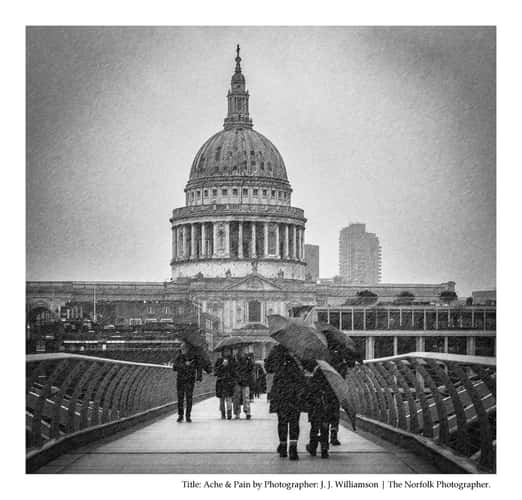 Millennial Bridge facing towards St Paul’s Cathedral.