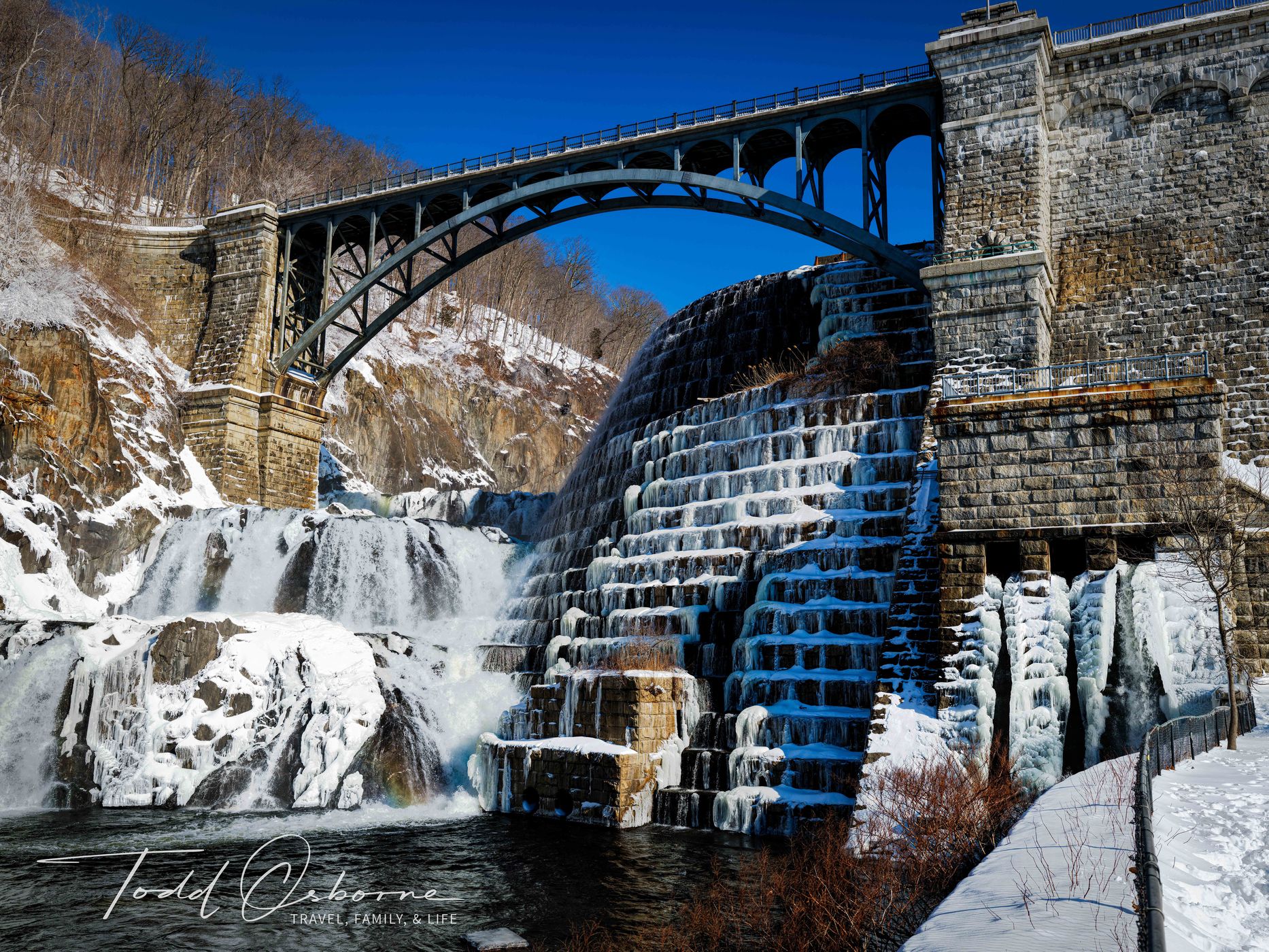 New Croton Dam in Croton Gorge Park, NY, USA