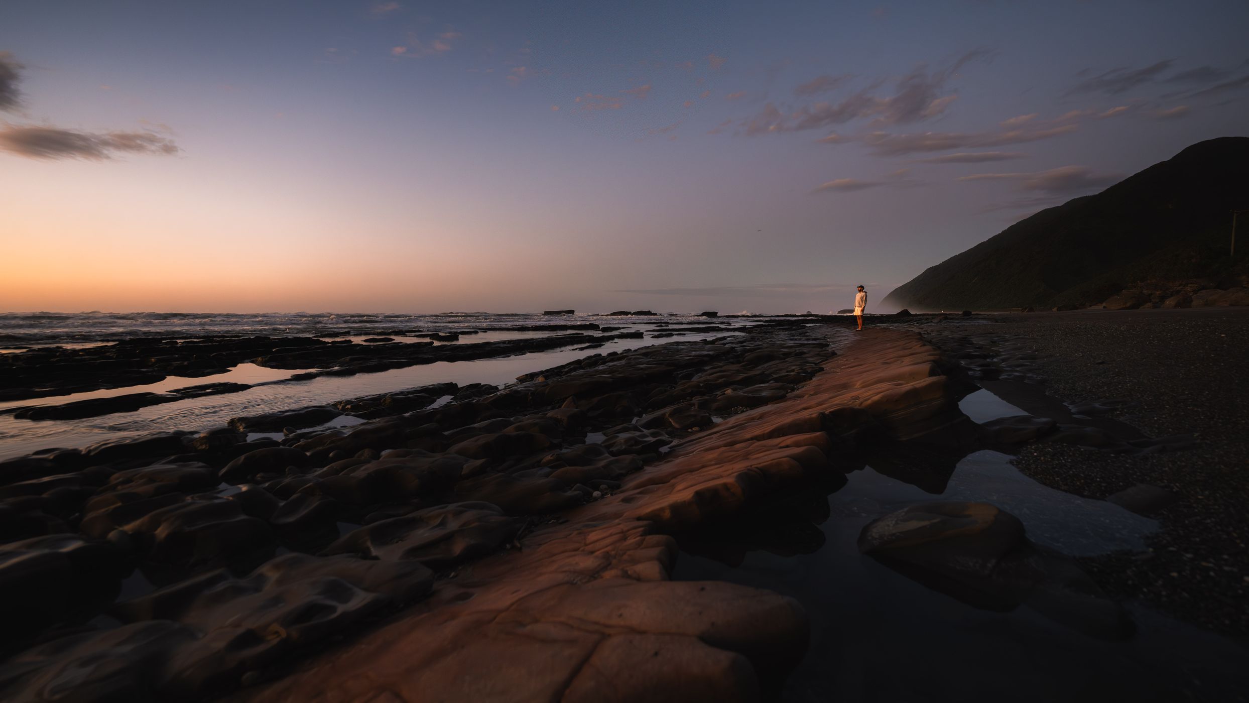 Northern View Motukiekie Beach, New Zealand