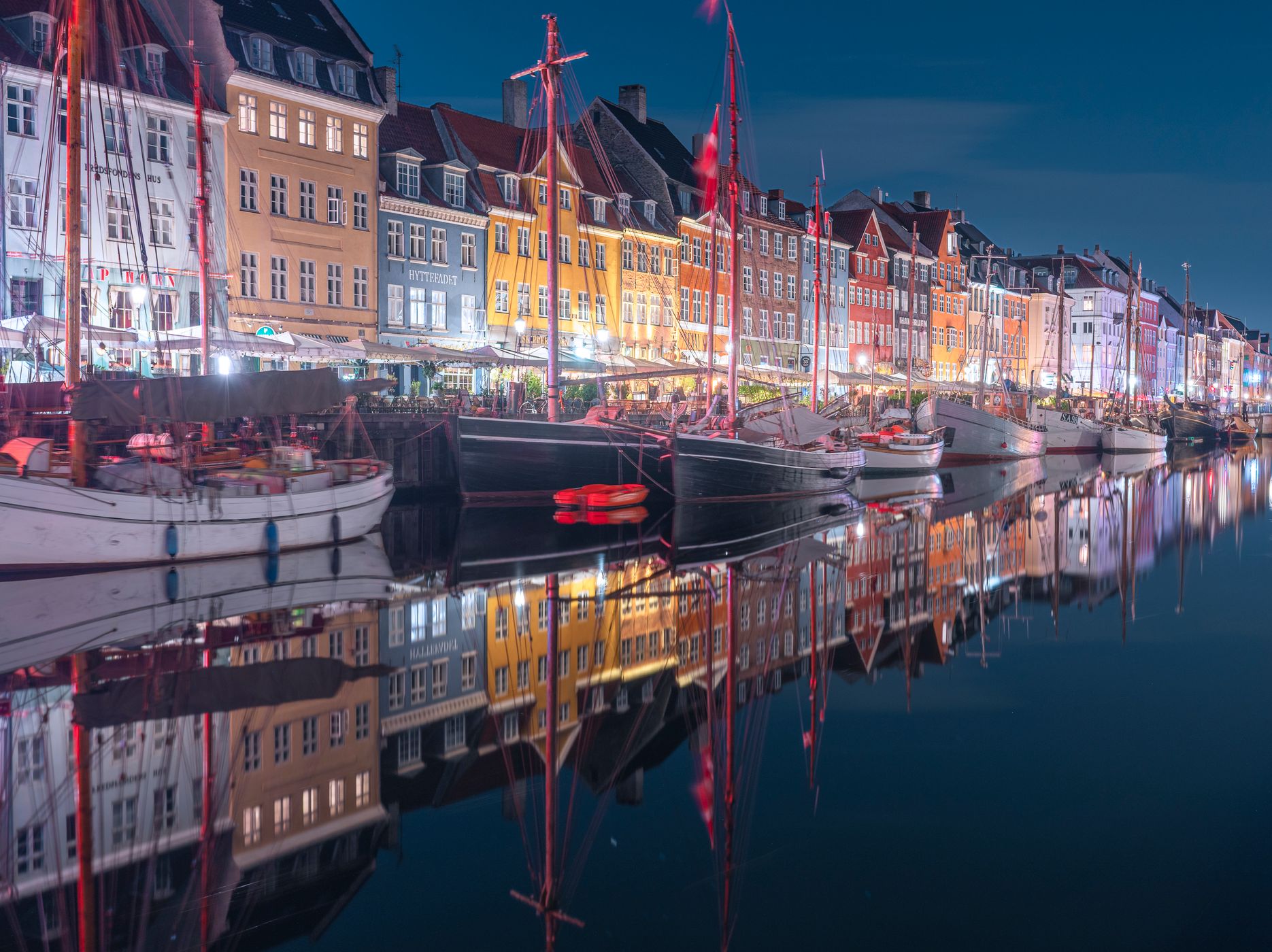Nyhavn in Copenhagen, Denmark
