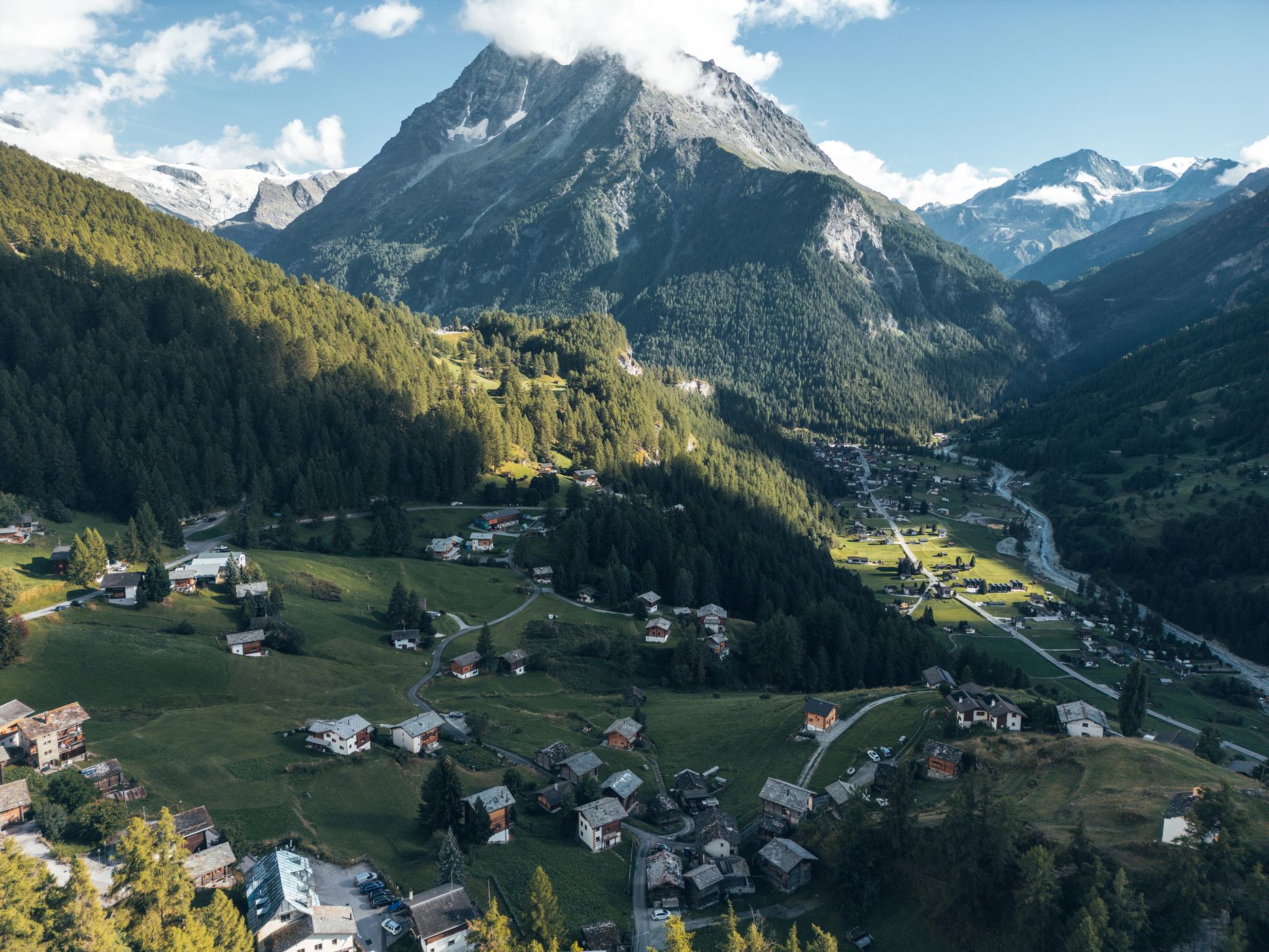 Pretty Village of La Sage, Switzerland