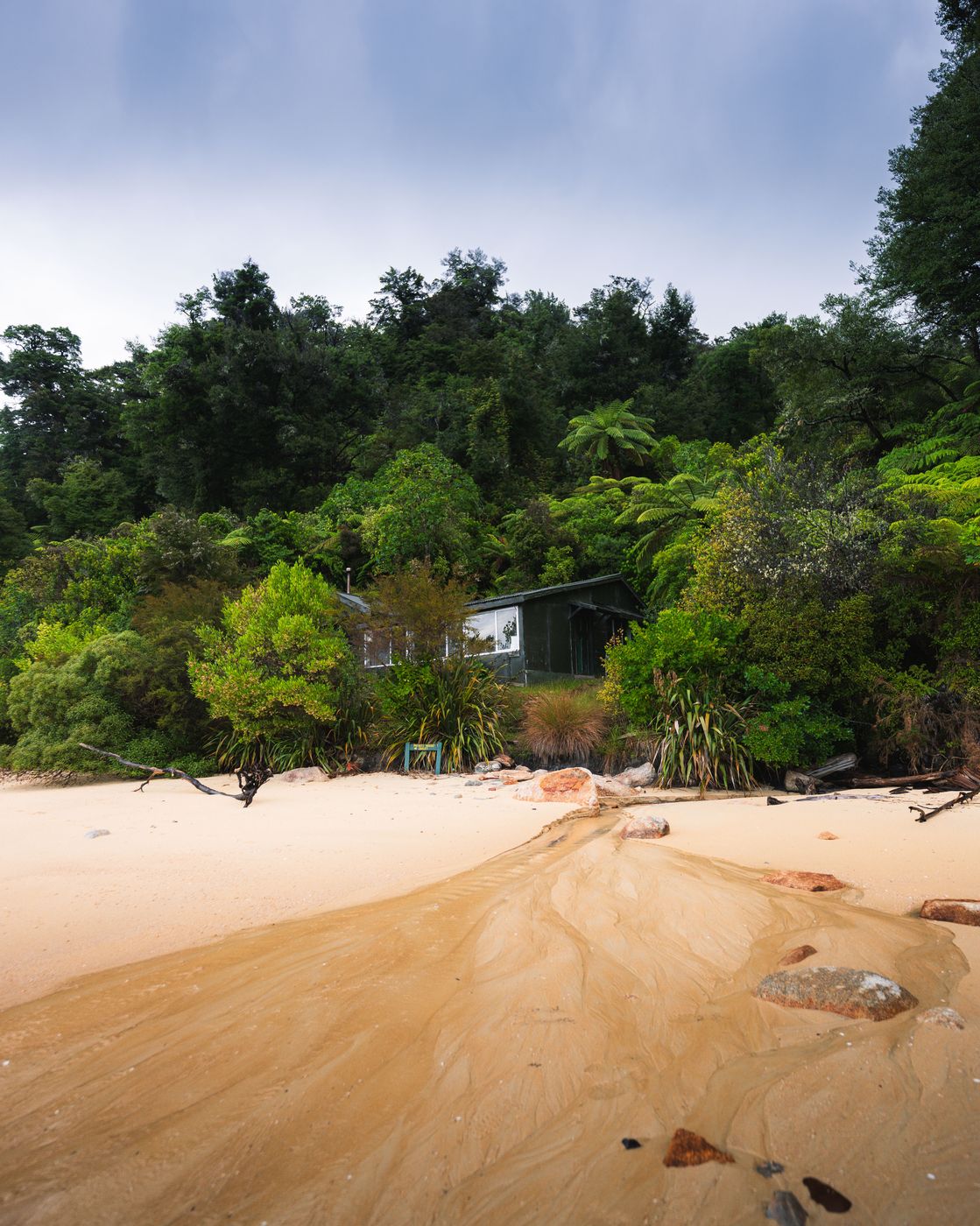 Private Hut at Stilwell Beach, New Zealand