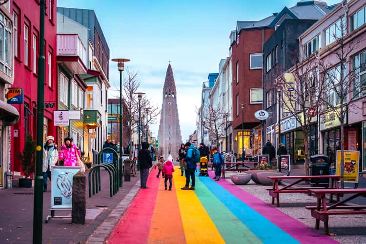 Rainbow Street Art, Reykjavik