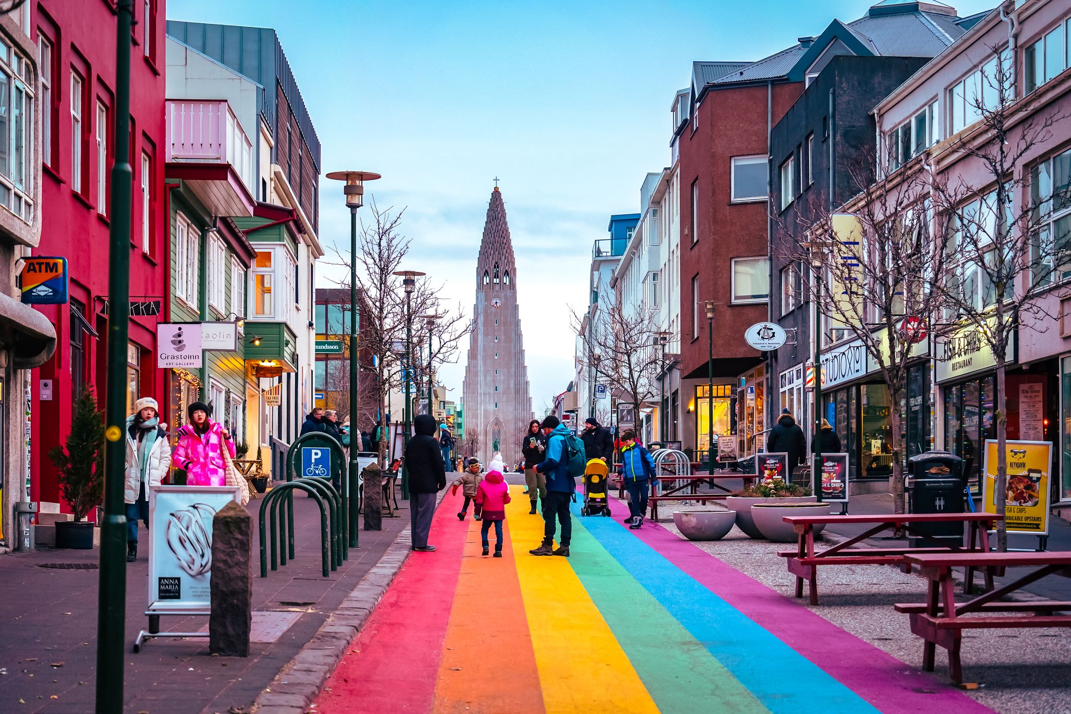 Rainbow Street Art, Reykjavik, Iceland