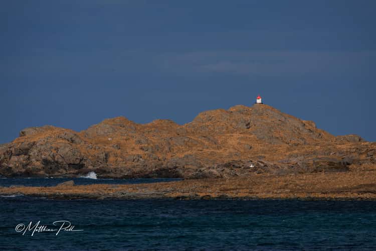 Red hut at Ramberg beach, Lofoten