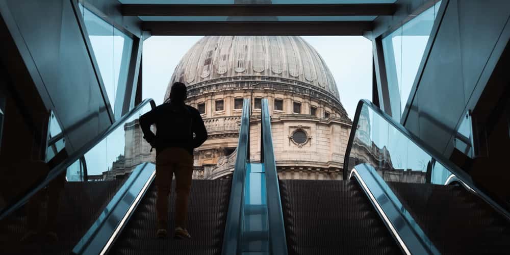 Reflection of St Paul's Cathedral, London