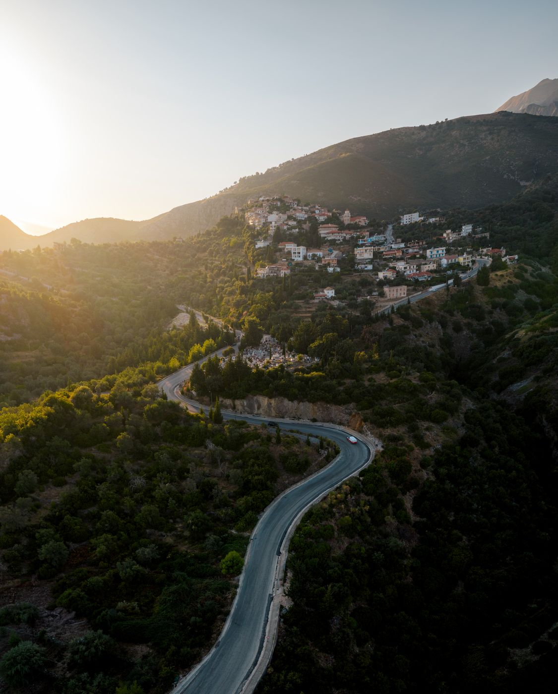 Road Leading to Himare Old Town, Albania