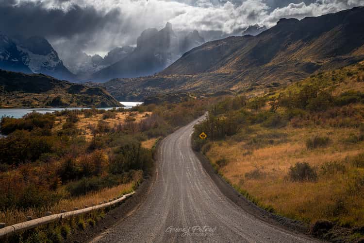 Road Y-150 in Torres del Paine