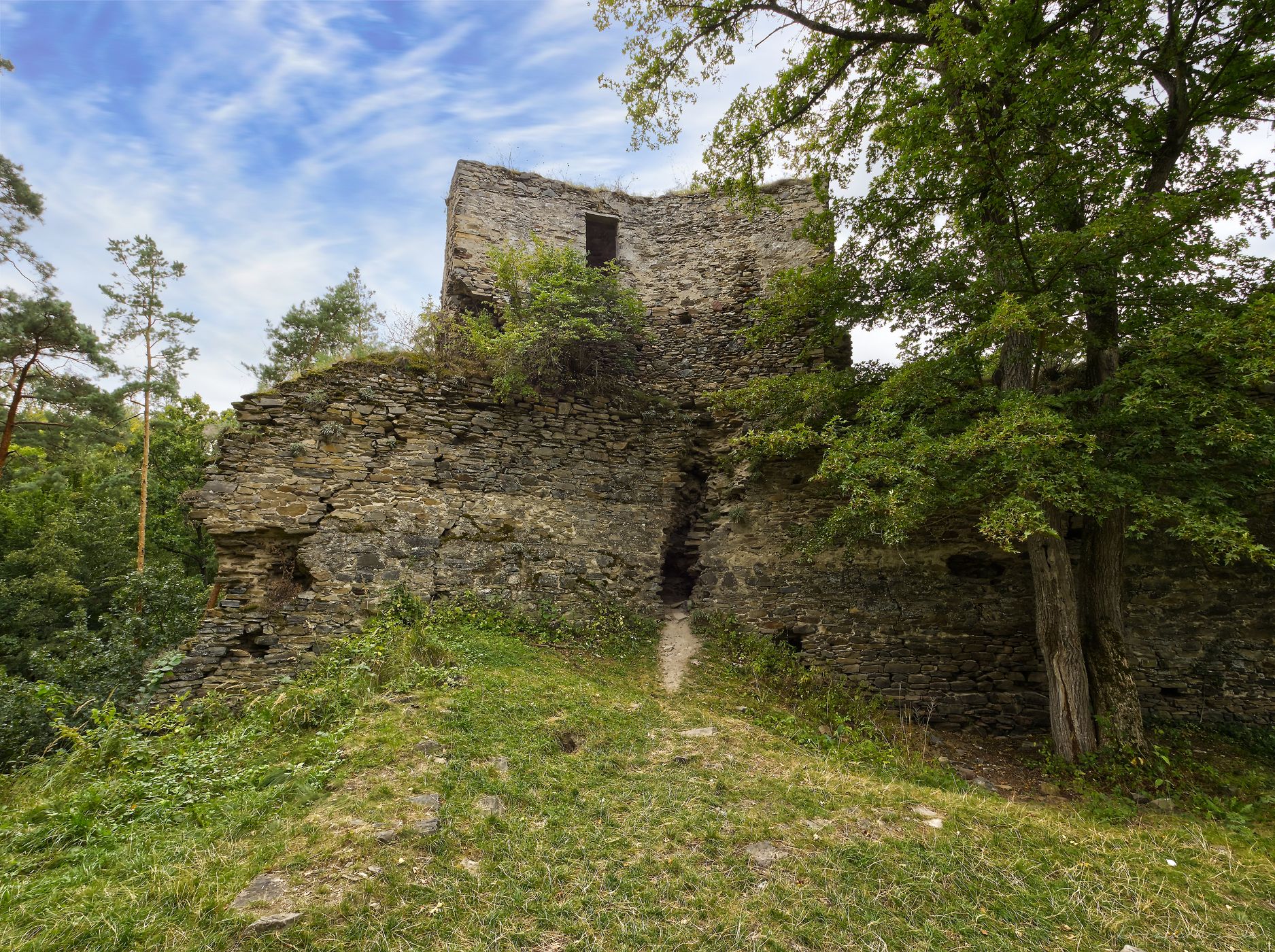 Ruins of Frejštejn Castle, Czech Republic