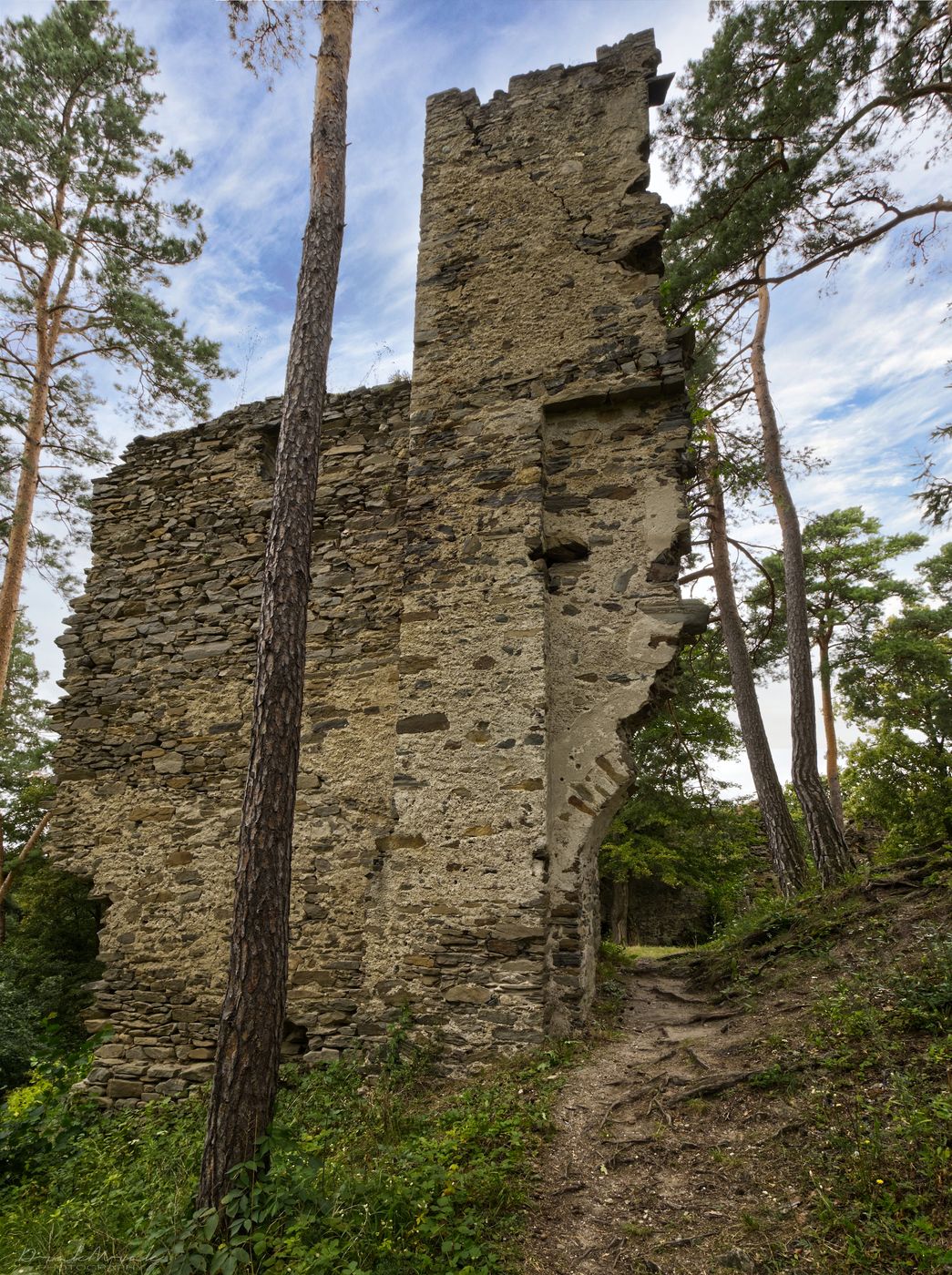 Ruins of Frejštejn Castle, Czech Republic