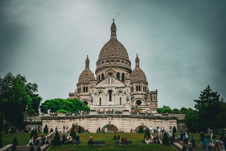 Sacré-Cœur from the front, Paris