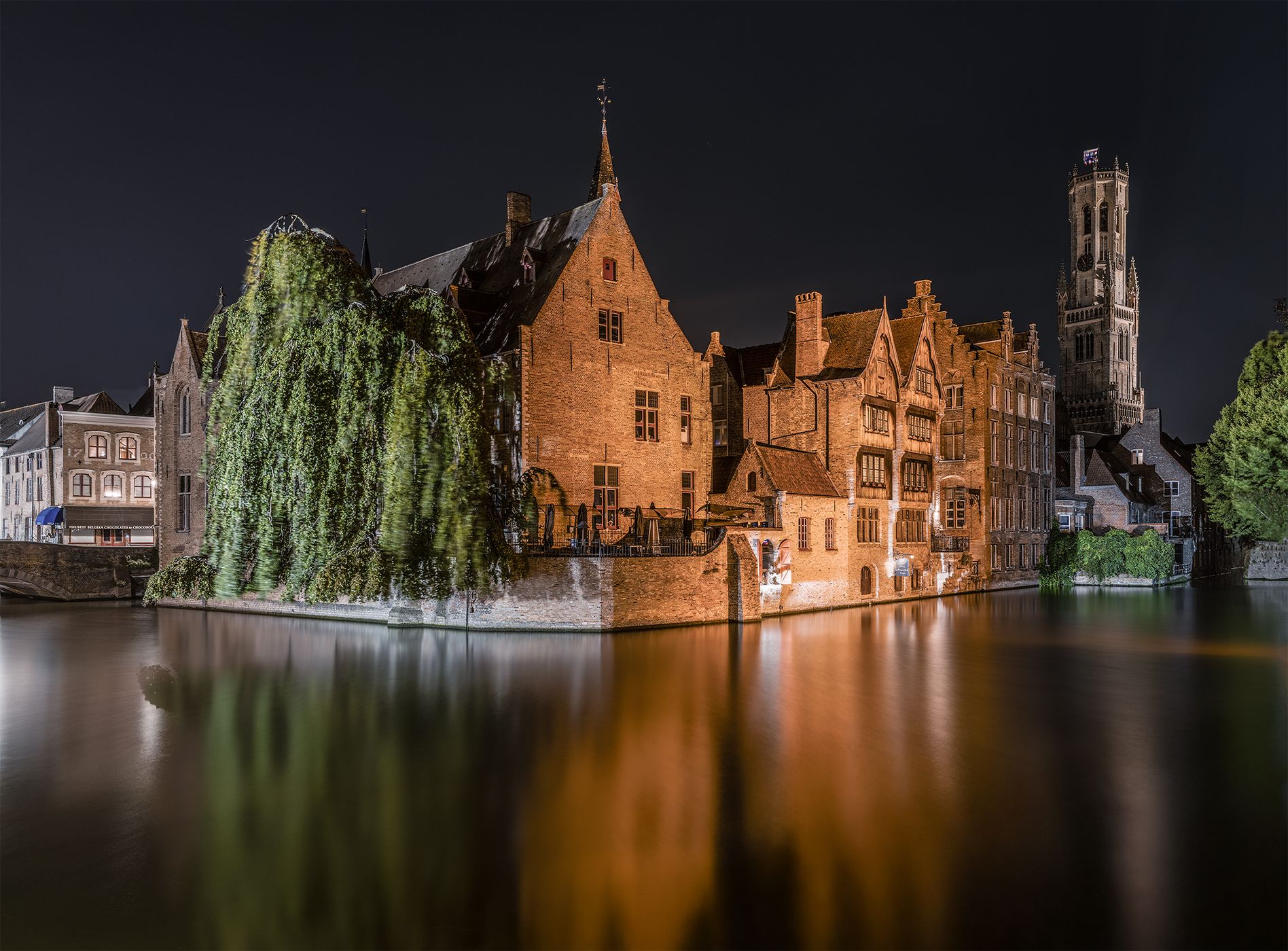 Typical view of Bruges, Belgium