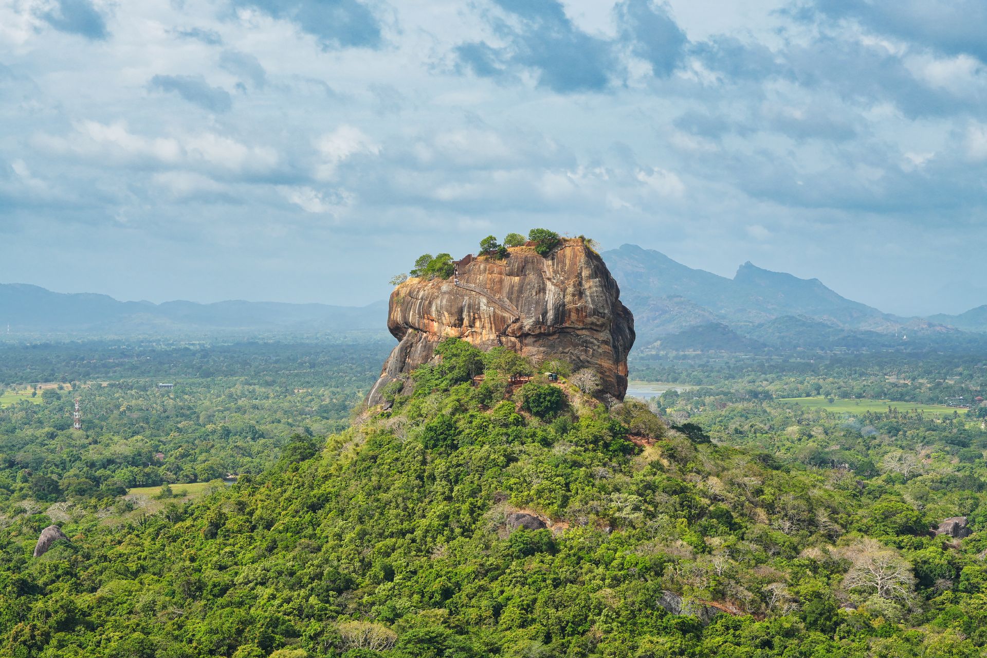 Sigiriya  from Pidurangala Rock, Sri Lanka