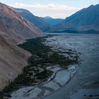 South view down Hushe Valley., Uzbekistan