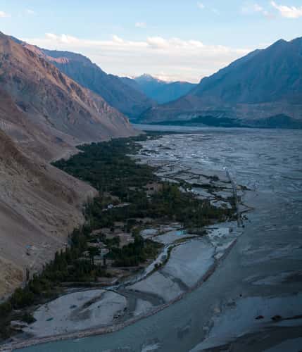 South view down Hushe Valley.