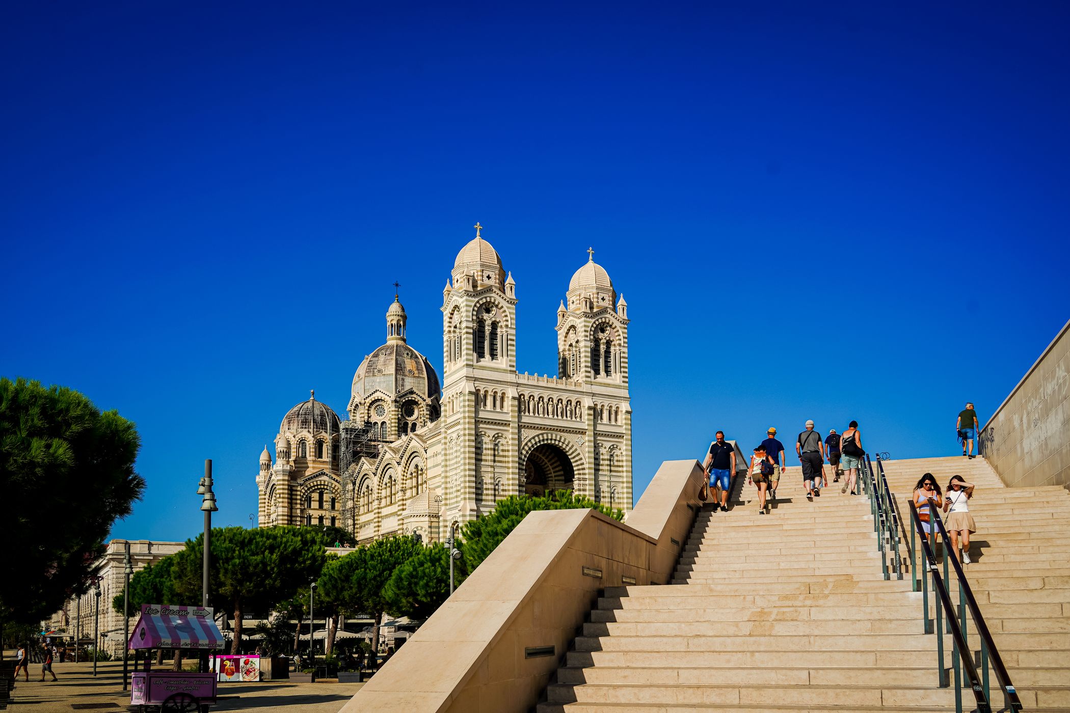 Staircase at Cathédrale La Major, Marseille, France
