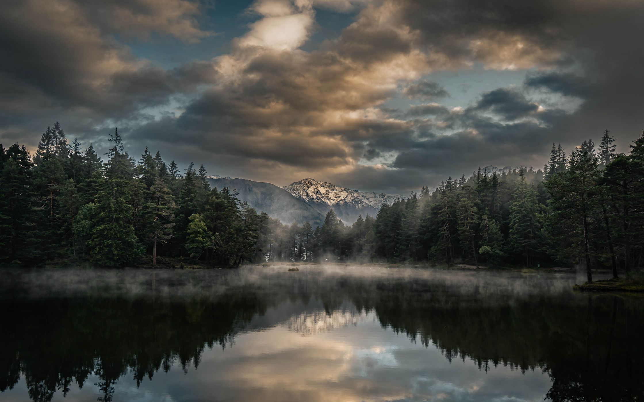 Sunrise at Lake Möserer, Austria