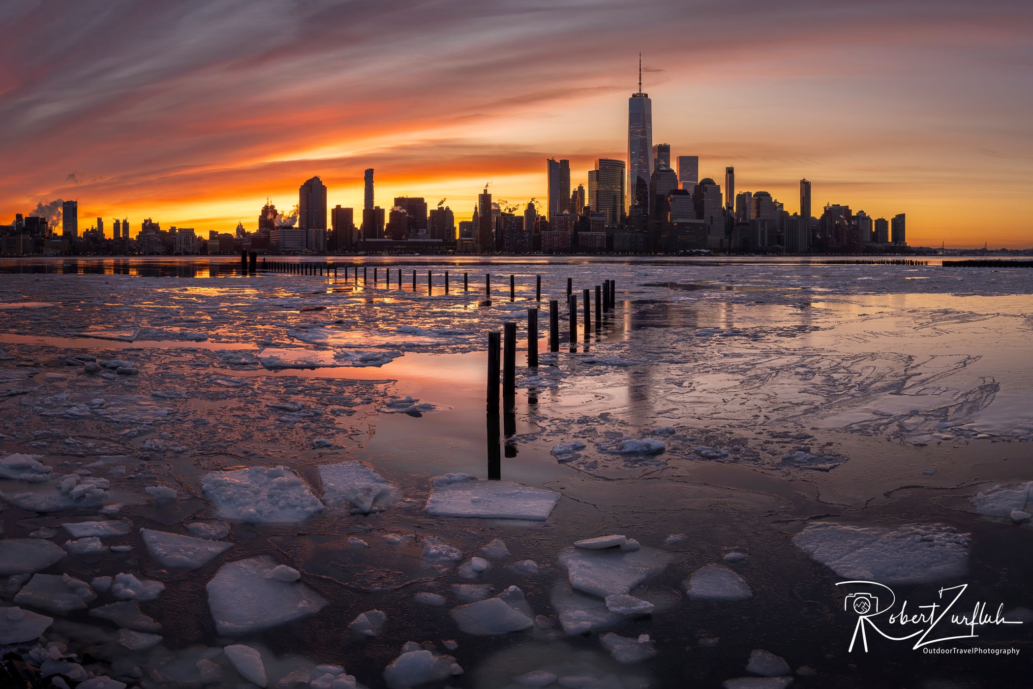 Sunrise at Newport, New York City, USA