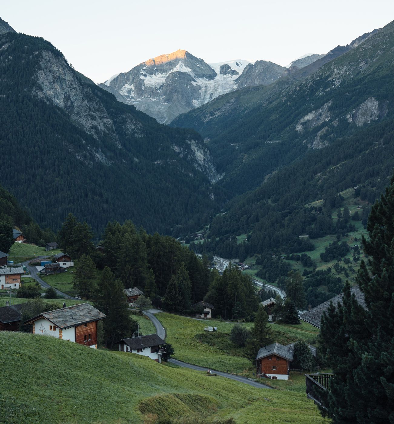 Sunrise View of La Sage, Switzerland