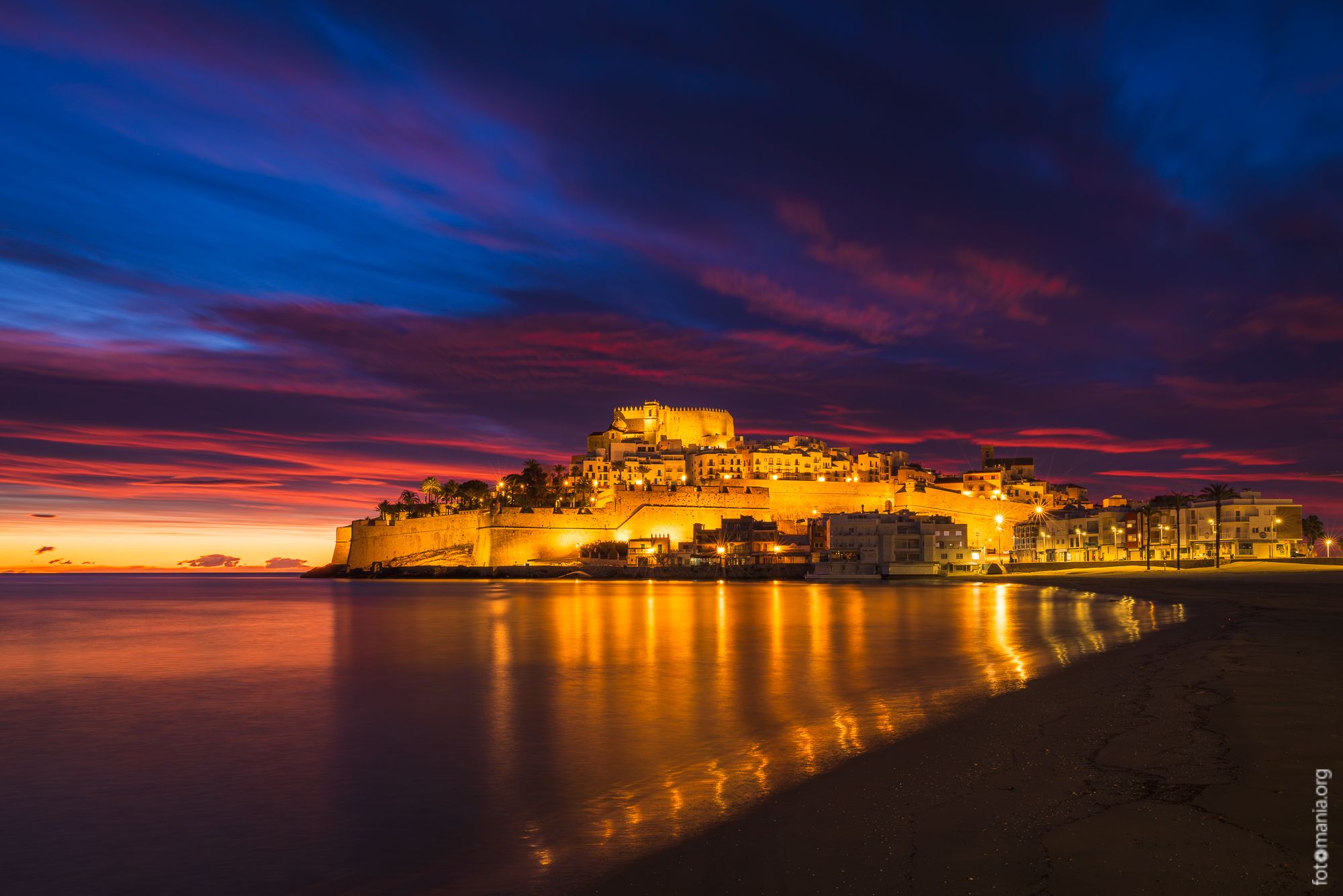 Sunset in Old Castle, Spain