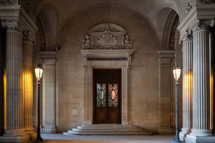 The Louvre through Arch, Paris