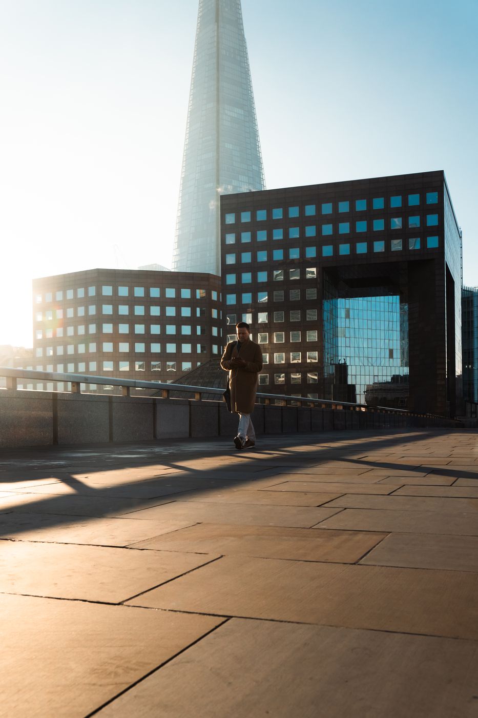 the shard from London Bridge, United Kingdom