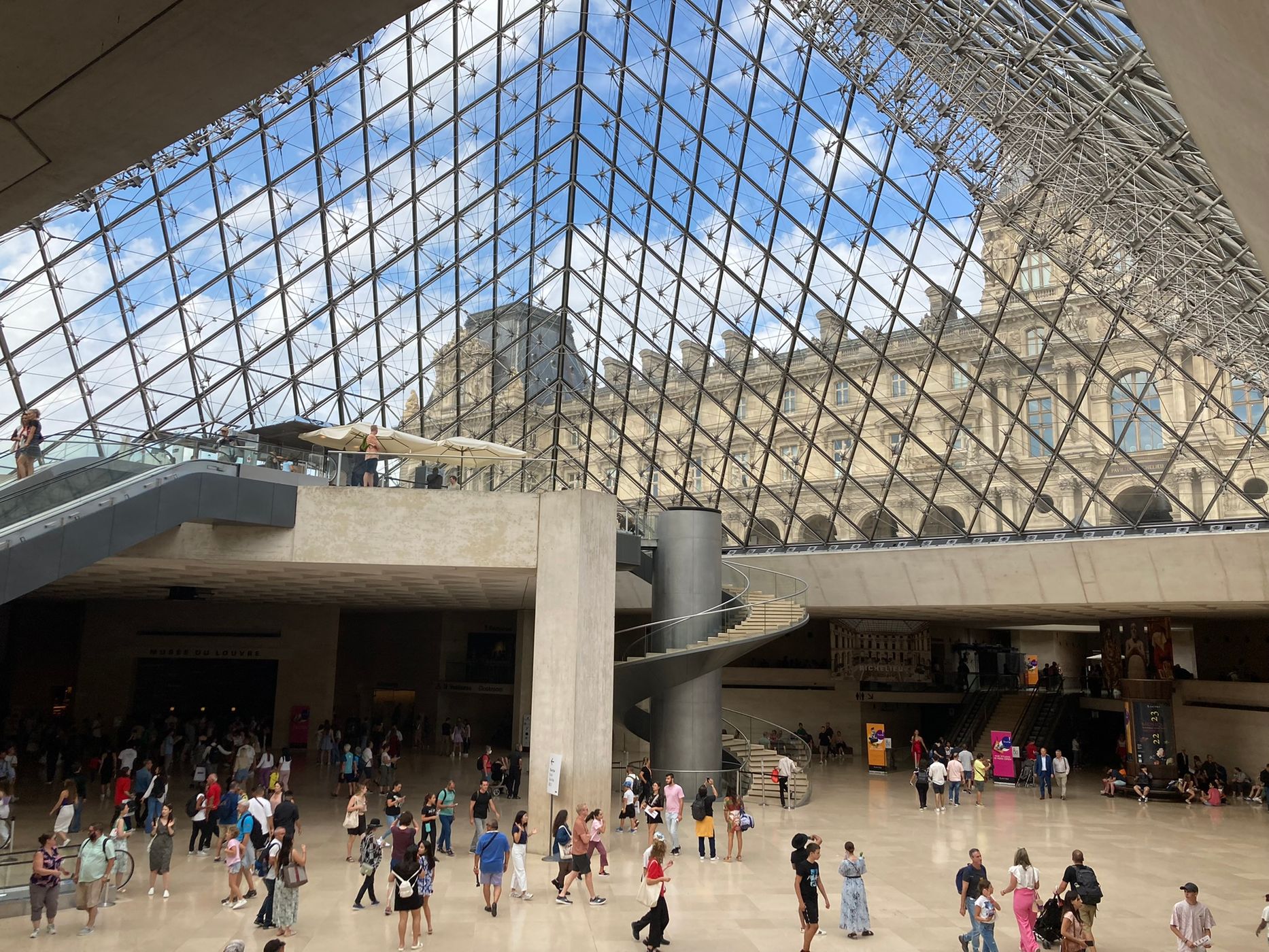 The spiral of Louvre, France