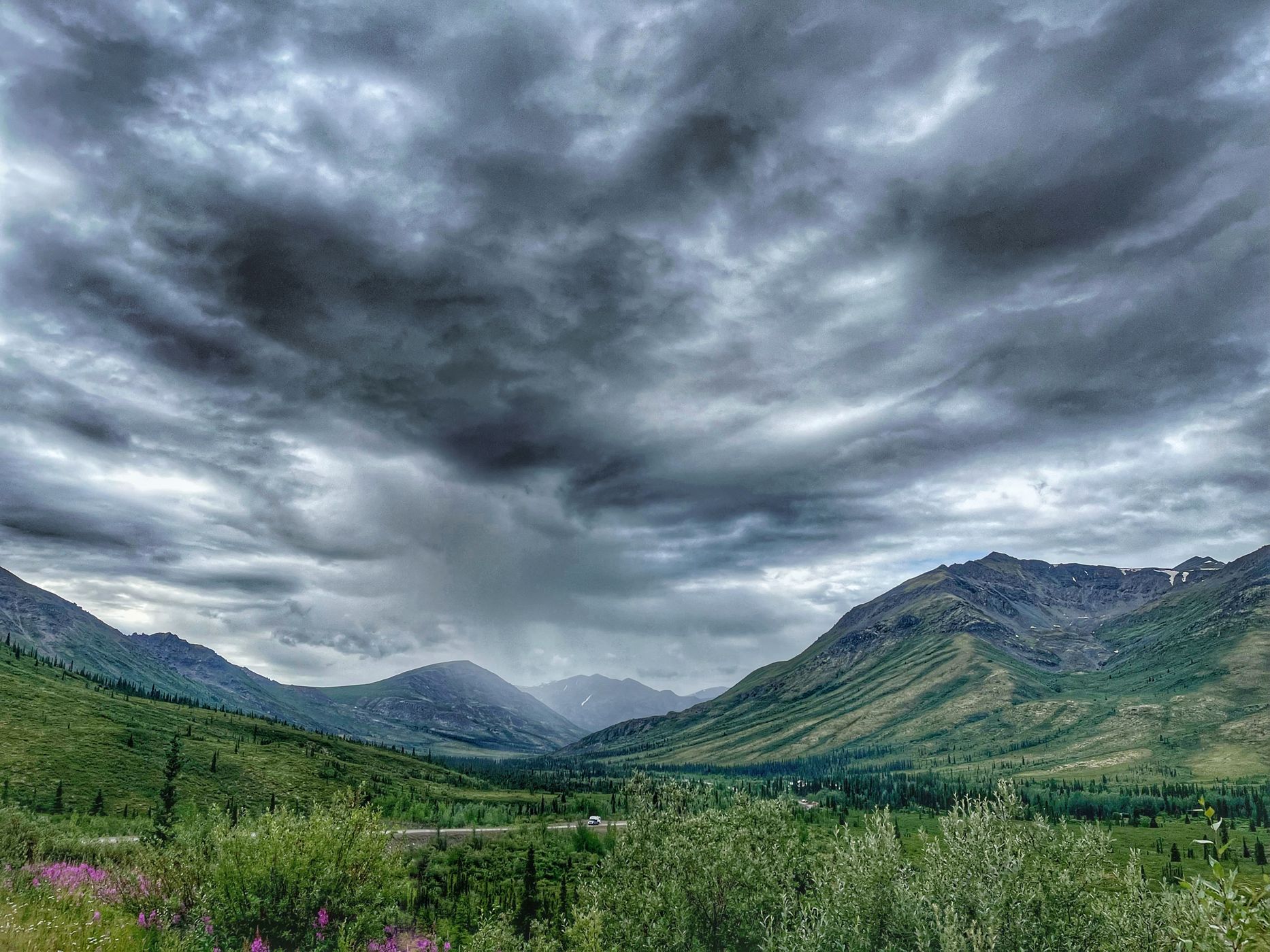 Tombstone Mountains Overlook, Canada